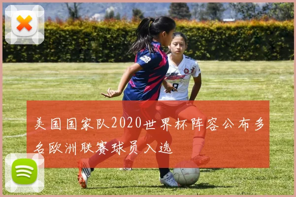 美国国家队2020世界杯阵容公布多名欧洲联赛球员入选